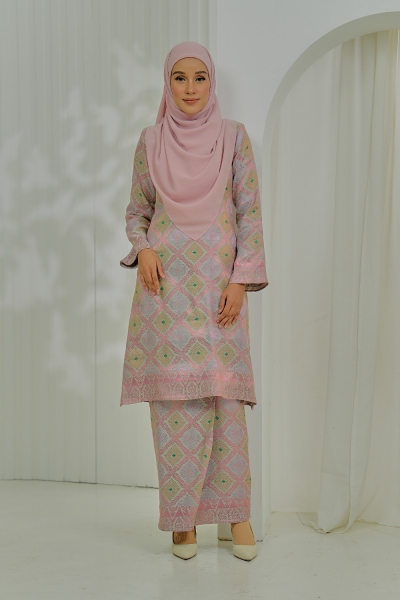 CLASSIC & CLASSY "SONGKET 2.0" SERIES - DUSTY PINK